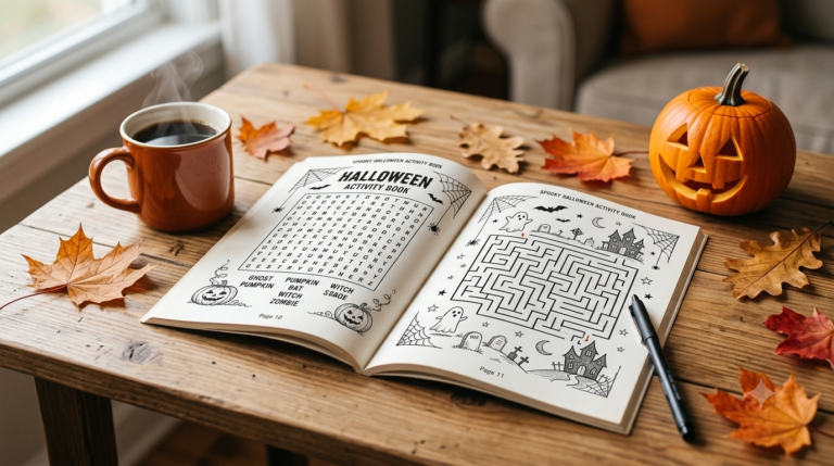 Halloween activity book KDP interior