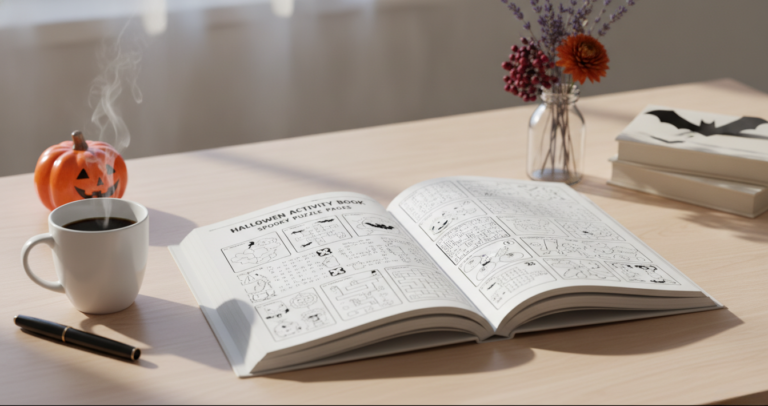 Halloween activity book KDP interior