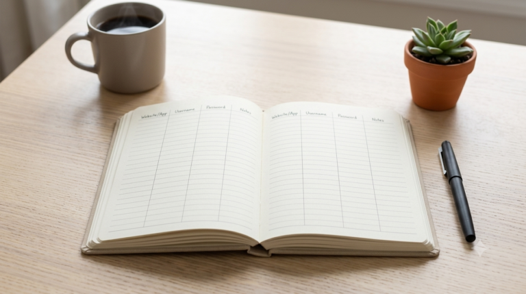password logbook KDP interior templates