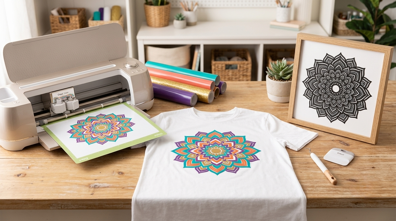 mandala SVG files for Cricut Maker top designs